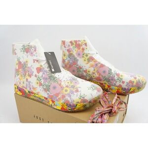 New Nobull Men's 14 Women's 15.5 SF Trainer Floral Multicolor‎ High Top Sneakers